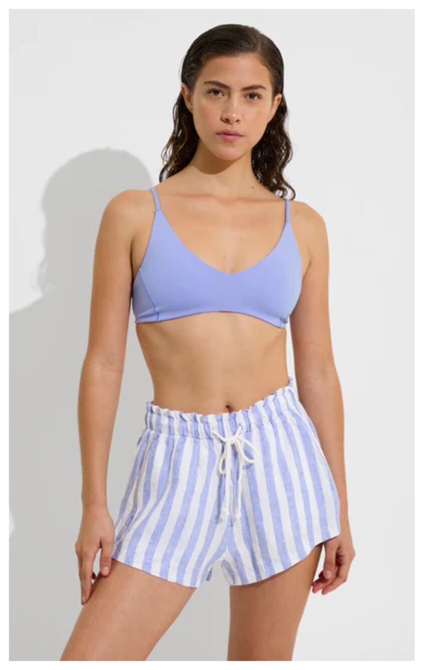 NWT LEFT ON FRIDAY Getaway Linen Cover-Up Short 2.5" Size Large
